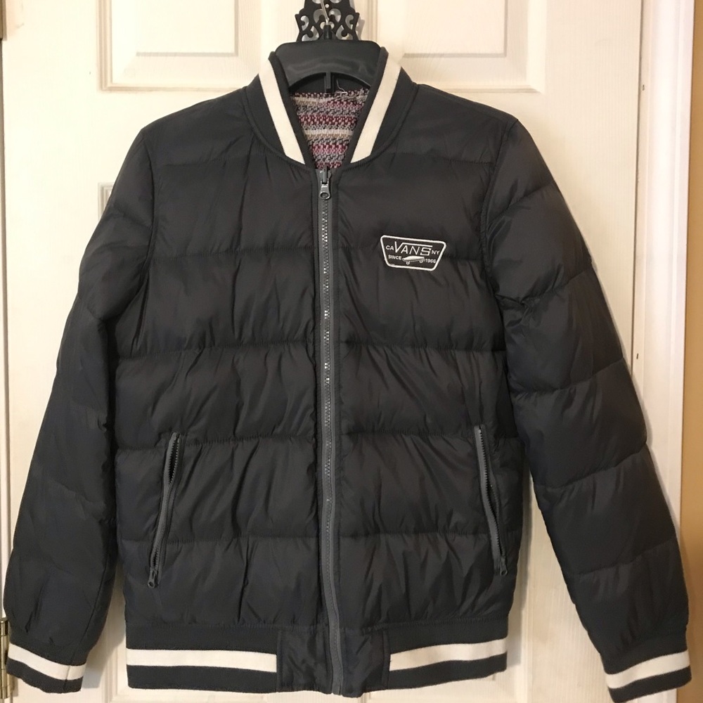 Vans Size Small Bomber Jacket Reversible - image 1